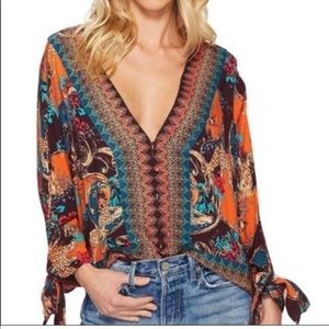 Gorgeous rare Free People Blouse/Kimono size XS EUC